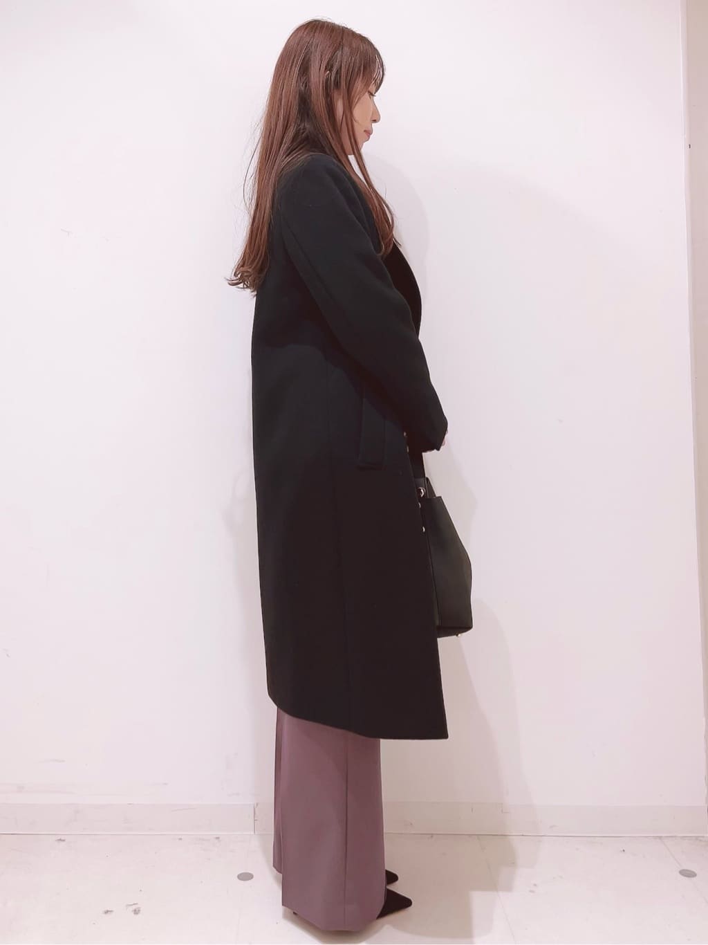 ayumiさんの「COUP DE CHANCE｜【2WAY】フェイクスエードコンビ ワンハンドルバッグ」を使ったコーディネート