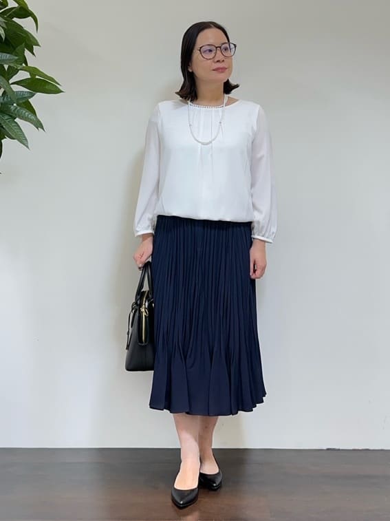 Asamiさんの「UNTITLED｜【追加6/日本製】2連フェイクパールネックレス」を使ったコーディネート