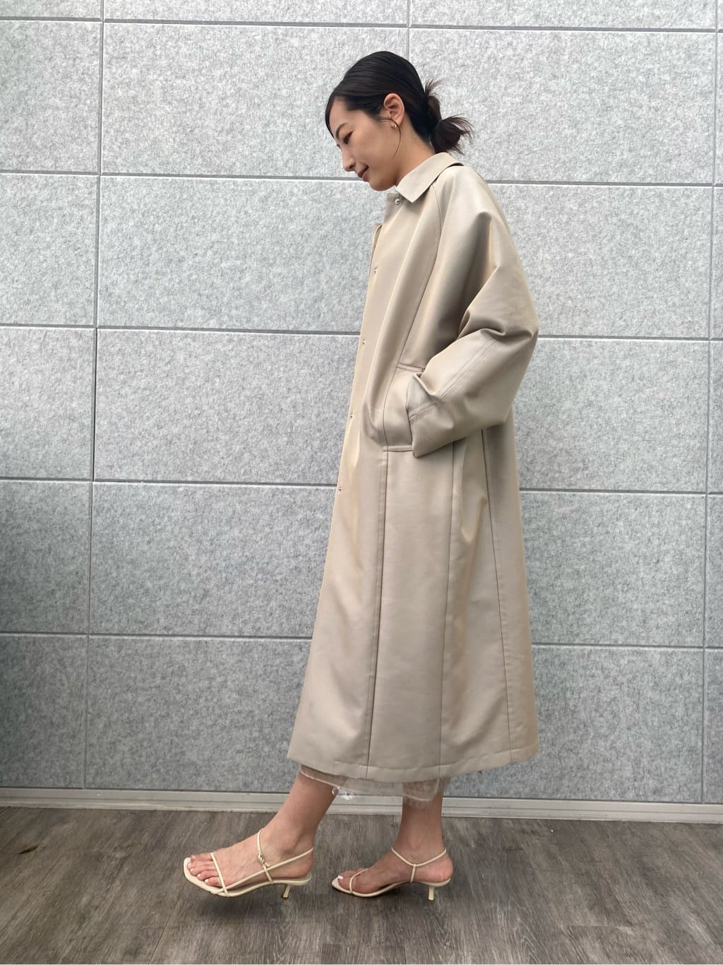 uchi__yamaさんの「CODE A｜balmacaan coat」を使ったコーディネート