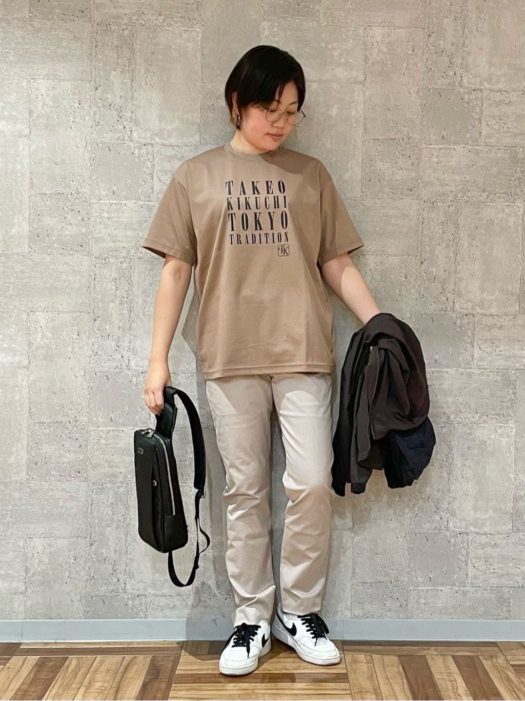 Kudou Cさんの「TAKEO KIKUCHI｜【全7サイズ&times;8色展開！】トップマルチヘリンボン パンツ」を使ったコーディネート