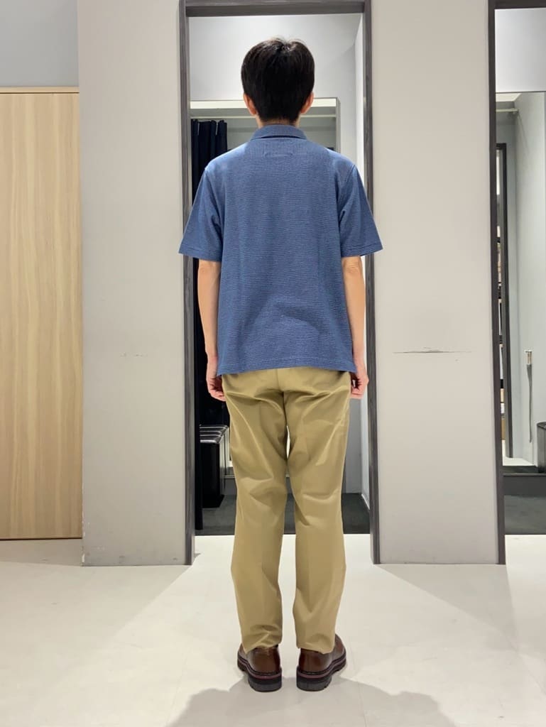 わいずみさんの「TAKEO KIKUCHI｜【抗菌防臭／9色5サイズ展開】ハニカムメランジ ポロシャツ」を使ったコーディネート