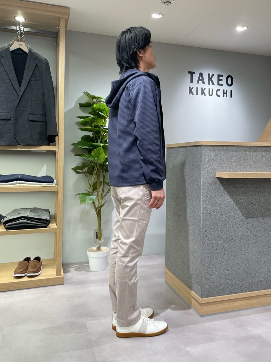 TAKE✳︎さんの「TAKEO KIKUCHI｜【全7サイズ&times;8色展開！】トップマルチヘリンボン パンツ」を使ったコーディネート