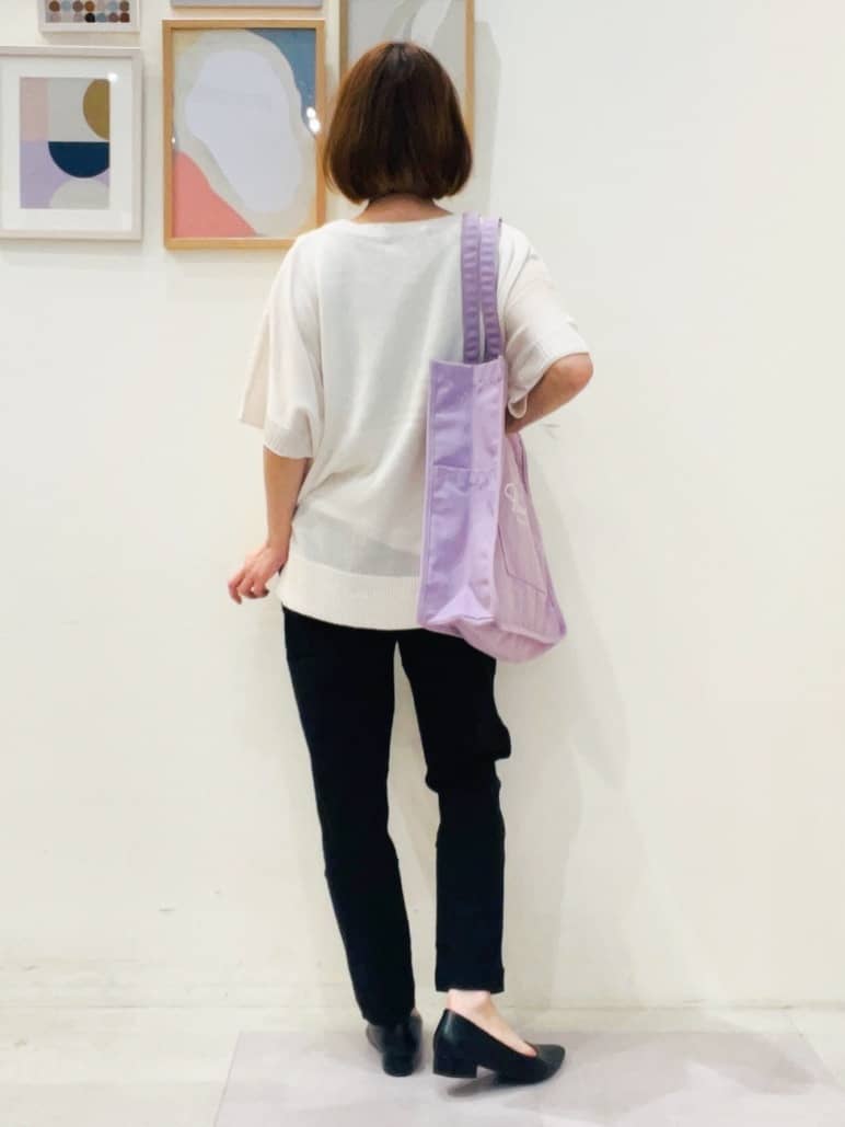 おぐねぇさんの「SHOO･LA･RUE｜【SS-3L/無理せずスリム】 ぐんぐん伸びる イージーテーパードパンツ」を使ったコーディネート