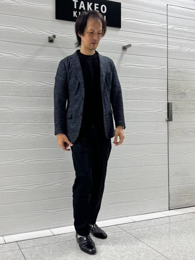 井出恭輔さんの「TAKEO KIKUCHI｜【尾州織】リネンブレンド メッシュ ジャケット」を使ったコーディネート