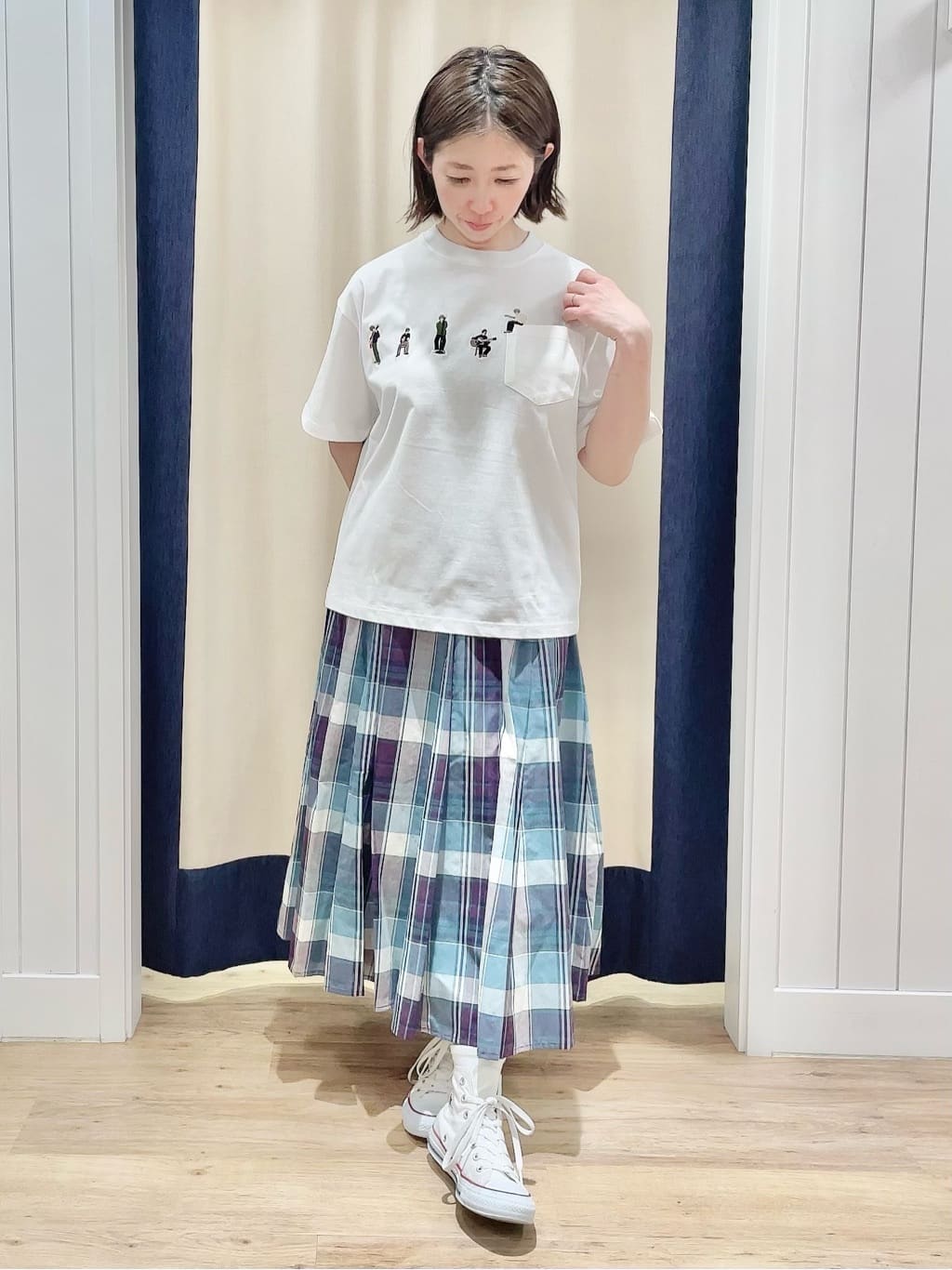 Akiさんの「Dessin｜【CONVERSE/コンバース】ハイカット」を使ったコーディネート