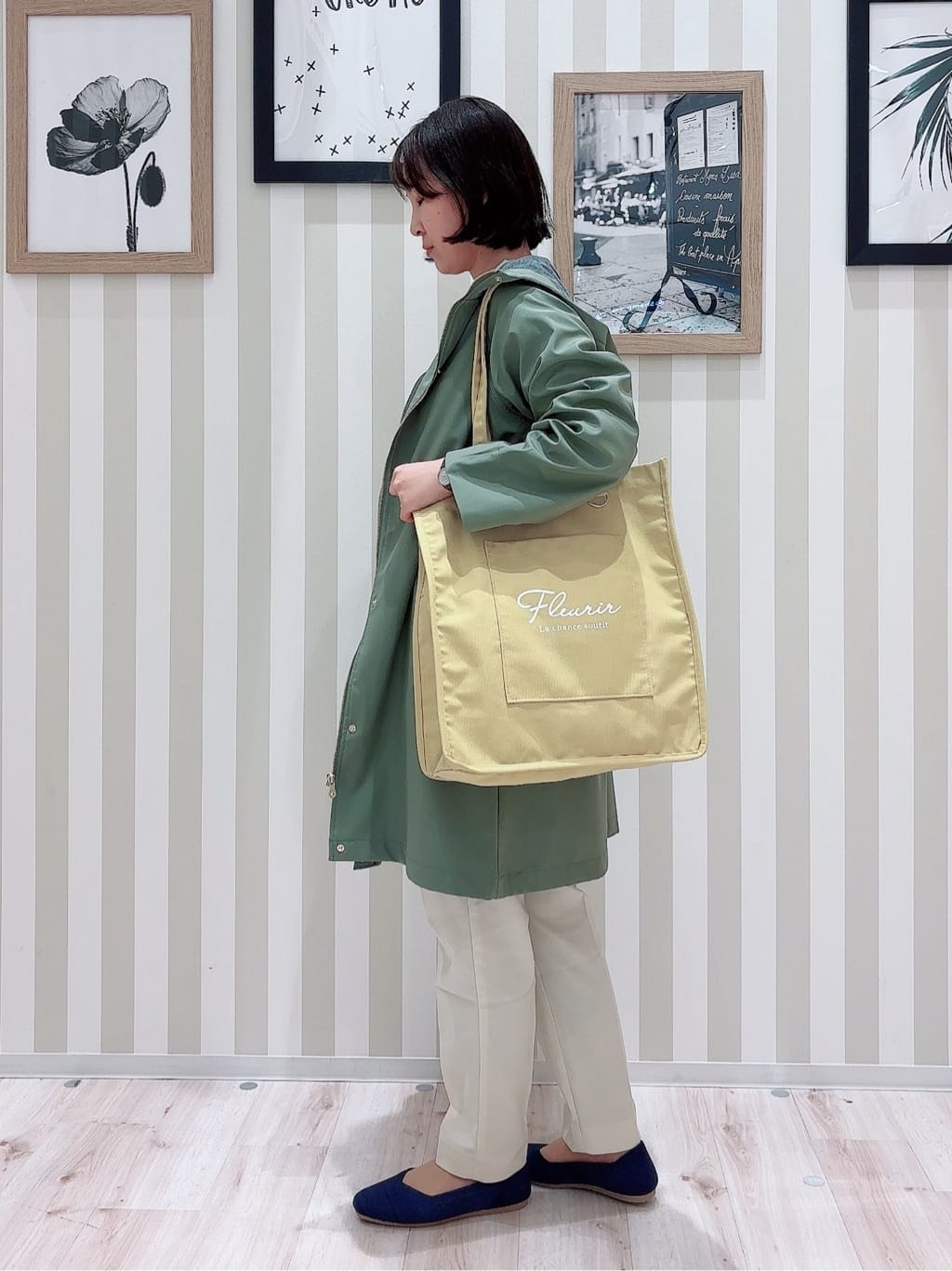 ちーさんの「SHOO･LA･RUE｜【洗える/SS-3L】すっきりキレイにかっこよく 大人のテーパードパンツ」を使ったコーディネート