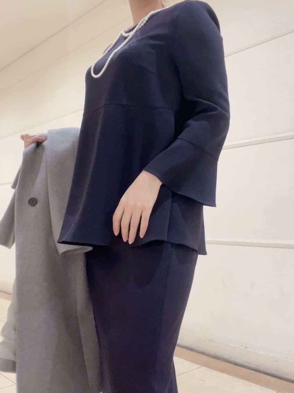 watanabeさんの「UNTITLED｜【日本製／2WAY衿】スタンドカラー ロングコート」を使ったコーディネート