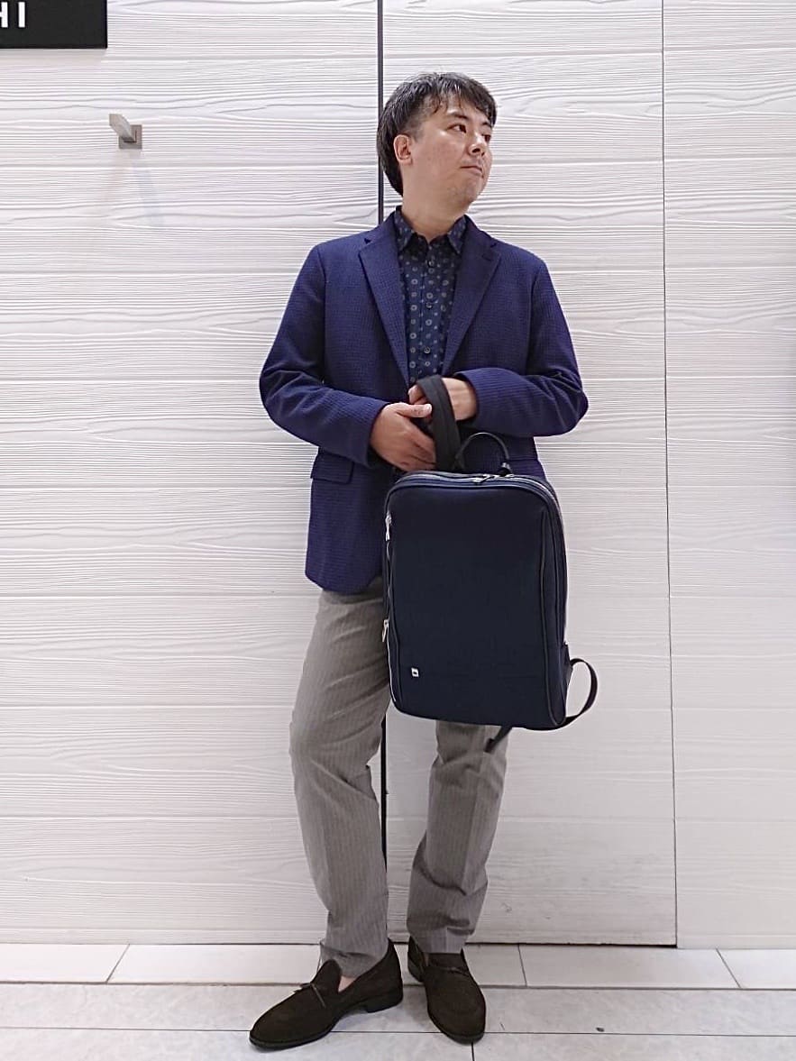 すーさんの「TAKEO KIKUCHI｜【抗菌防臭】クロスウィーブ ジャケット」を使ったコーディネート