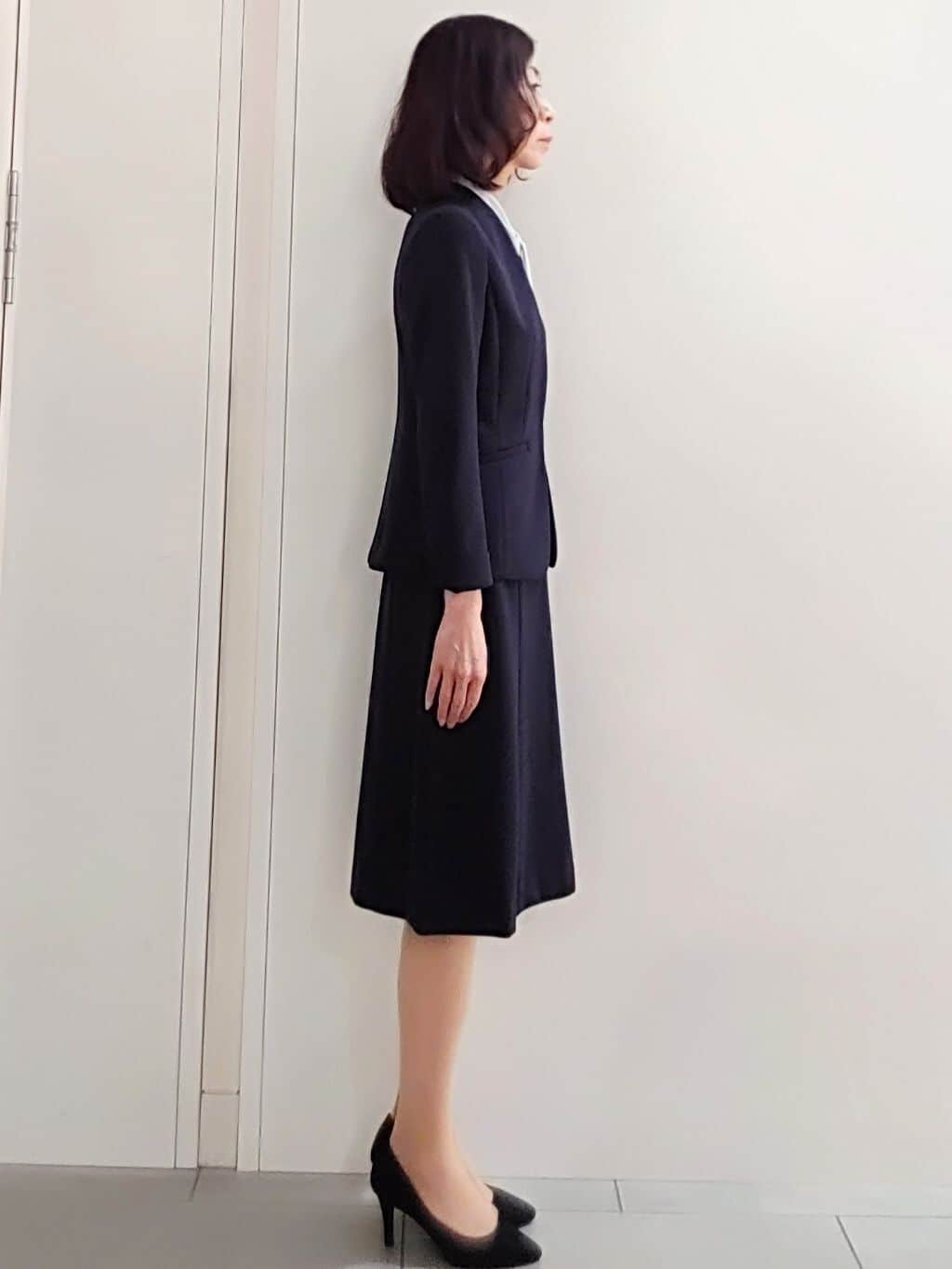 tocoさんの「COUP DE CHANCE｜【一枚着／ジャケットイン】女性らしい細ボウタイブラウス」を使ったコーディネート