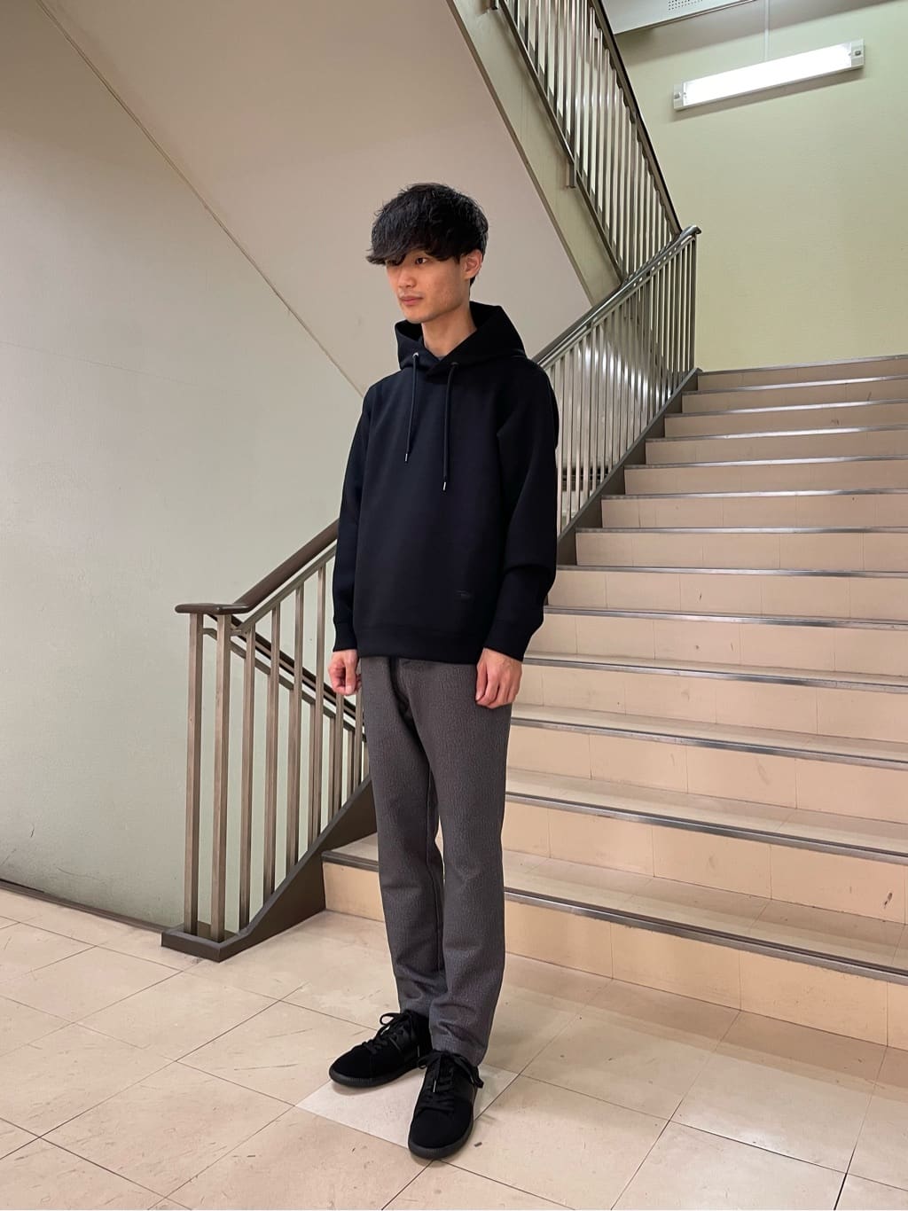Okdさんの「TAKEO KIKUCHI｜【Sサイズ～】エアダン プルオーバー パーカ」を使ったコーディネート