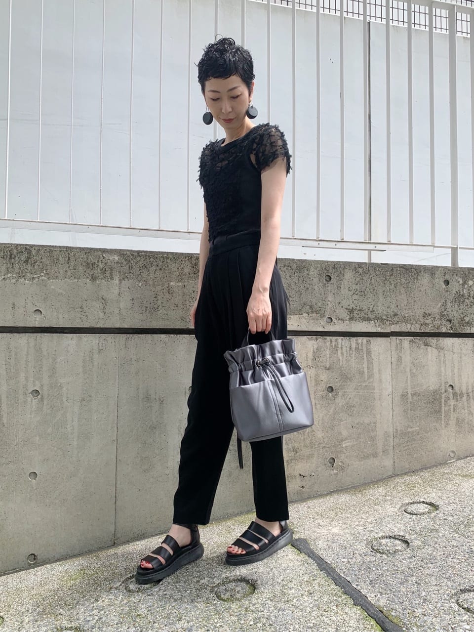 Kさんの「HIROKO HAYASHI｜LUINI SATINE（ルイーニ サティーネ）ショルダーバッグ」を使ったコーディネート