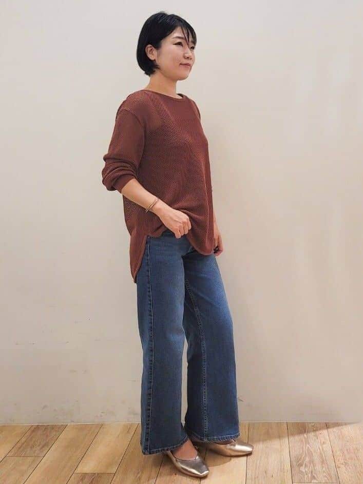 yuyuさんの「OPAQUE.CLIP｜ワイドストラップキャミソール【洗濯機洗い可】」を使ったコーディネート