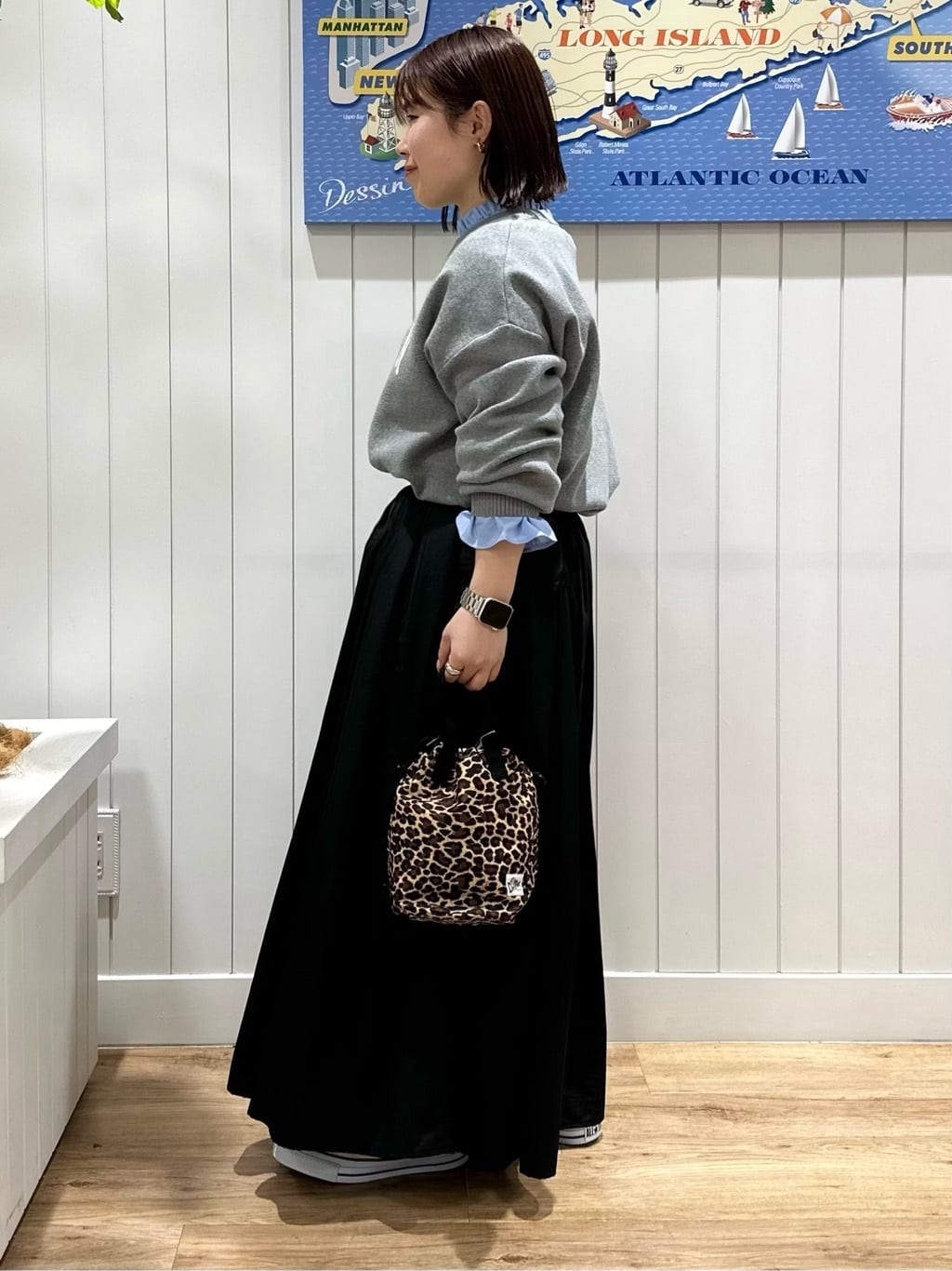 nahoさんの「Dessin｜【CONVERSE/コンバース】ハイカット」を使ったコーディネート