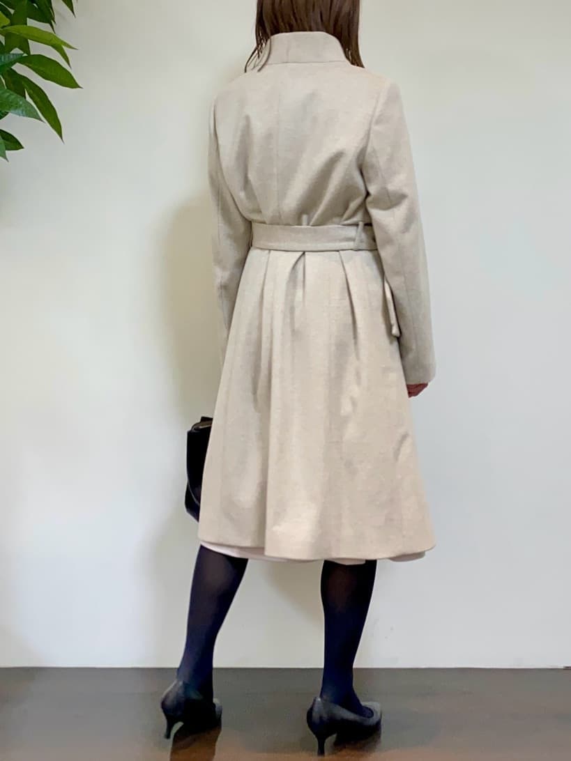 tomoさんの「UNTITLED｜【日本製／2WAY衿】スタンドカラー ロングコート」を使ったコーディネート