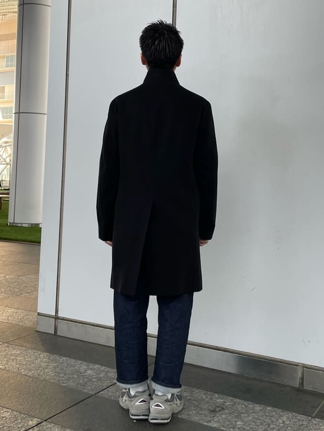 加藤裕樹さんの「TAKEO KIKUCHI｜【ウールカシミヤブレンド】ビーバー調 スタンドカラー コート」を使ったコーディネート