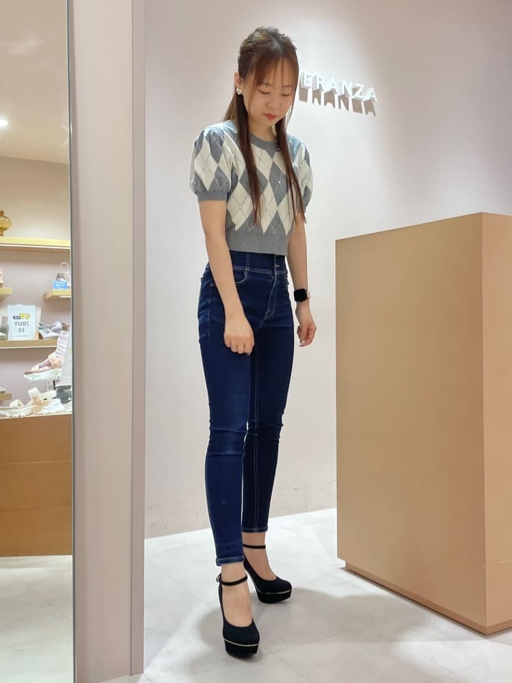 azusaさんの「ESPERANZA｜2WAY超ハイヒール厚底パンプス」を使ったコーディネート
