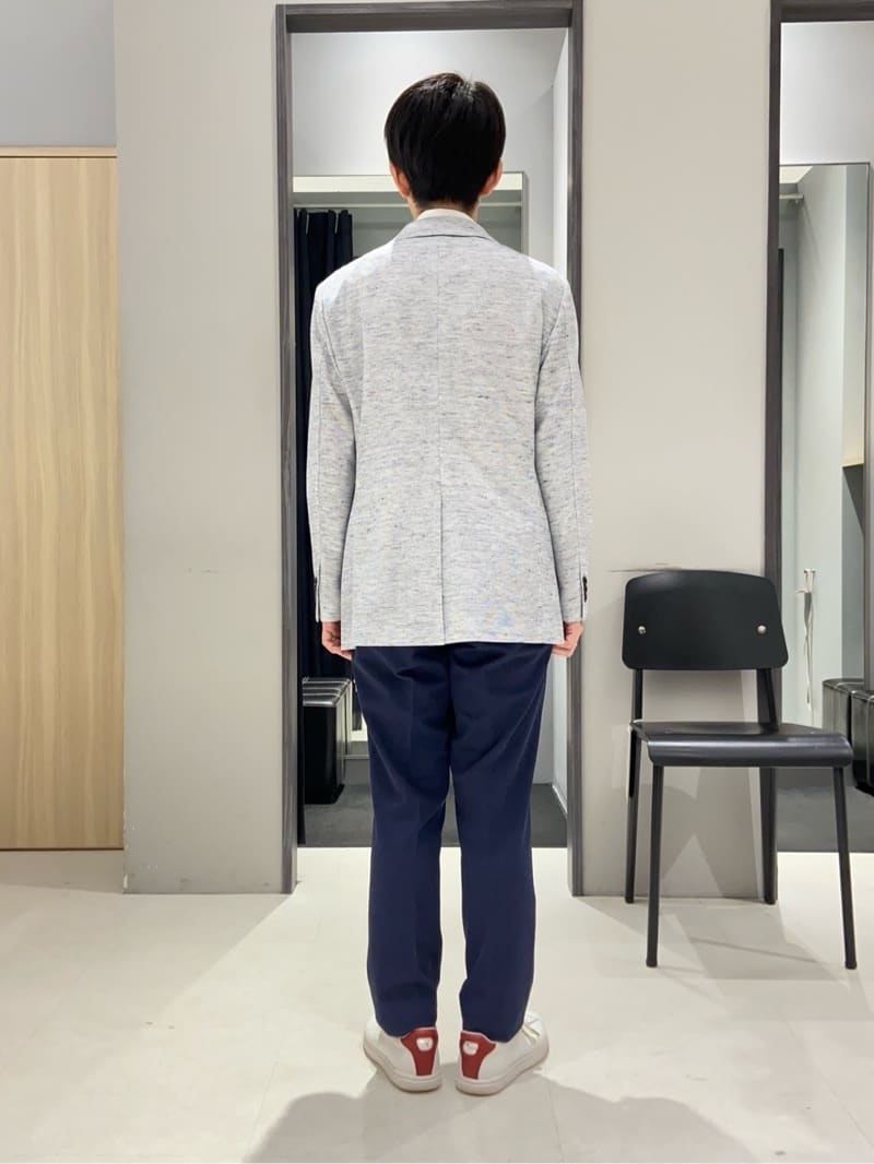 わいずみさんの「TAKEO KIKUCHI｜【尾州織】リネンブレンド メッシュ ジャケット」を使ったコーディネート