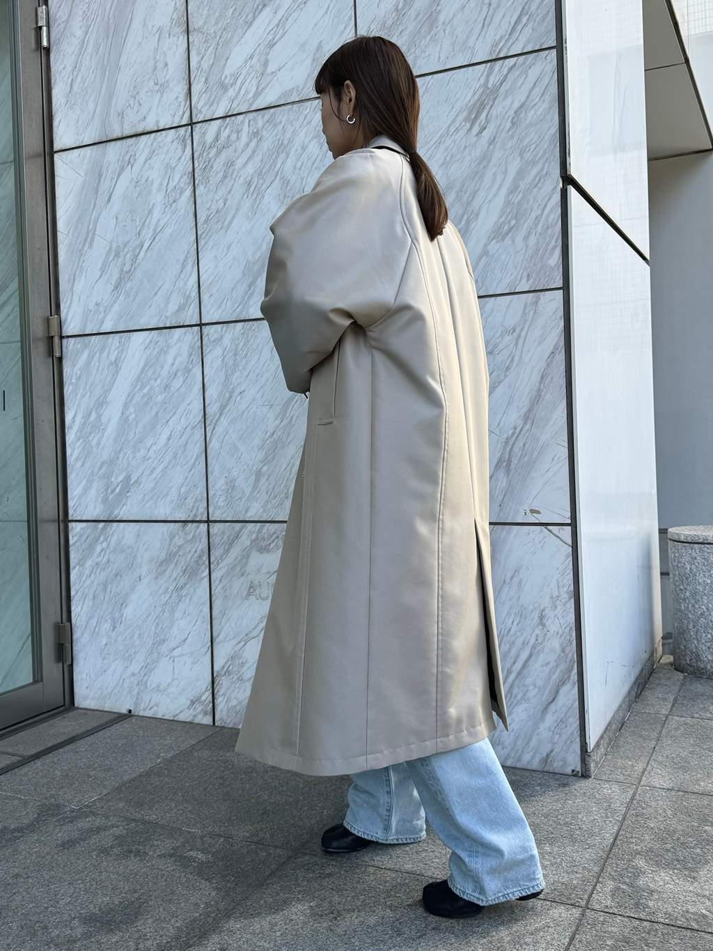 designer yukaさんの「CODE A｜balmacaan coat」を使ったコーディネート