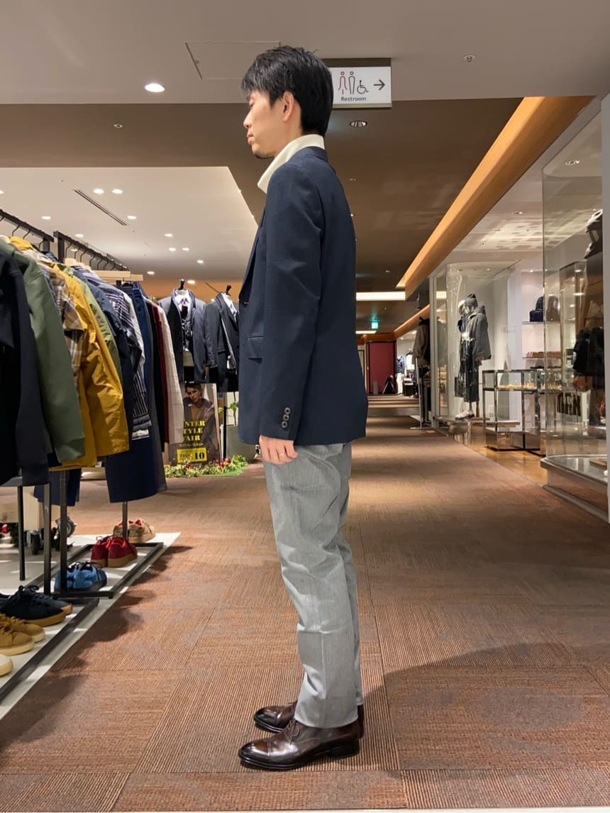 わいずみさんの「TAKEO KIKUCHI｜【全7サイズ&times;8色展開！】トップマルチヘリンボン パンツ」を使ったコーディネート
