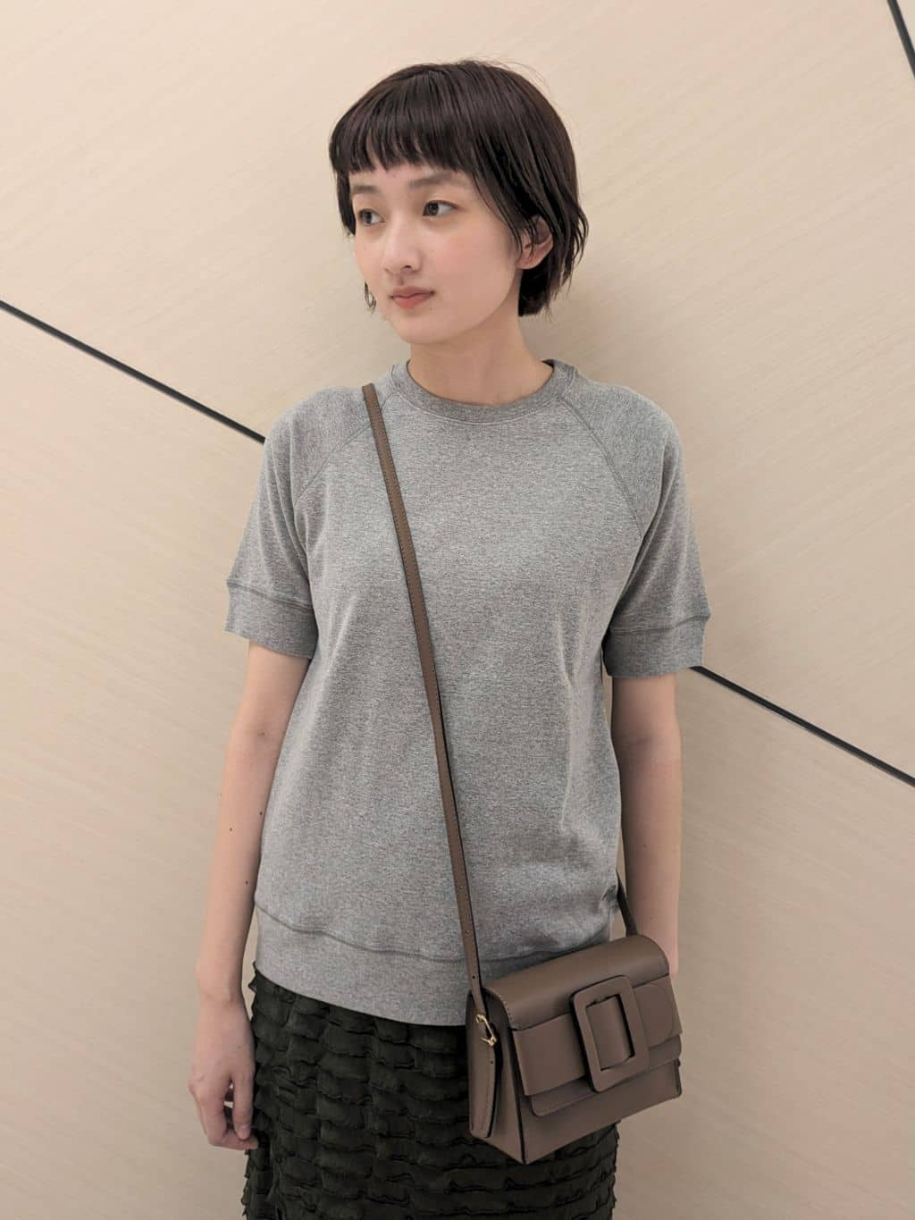 saoriさんの「DRESSTERIOR｜【定番/人気】ラグランハーフスリーブプルオーバー」を使ったコーディネート