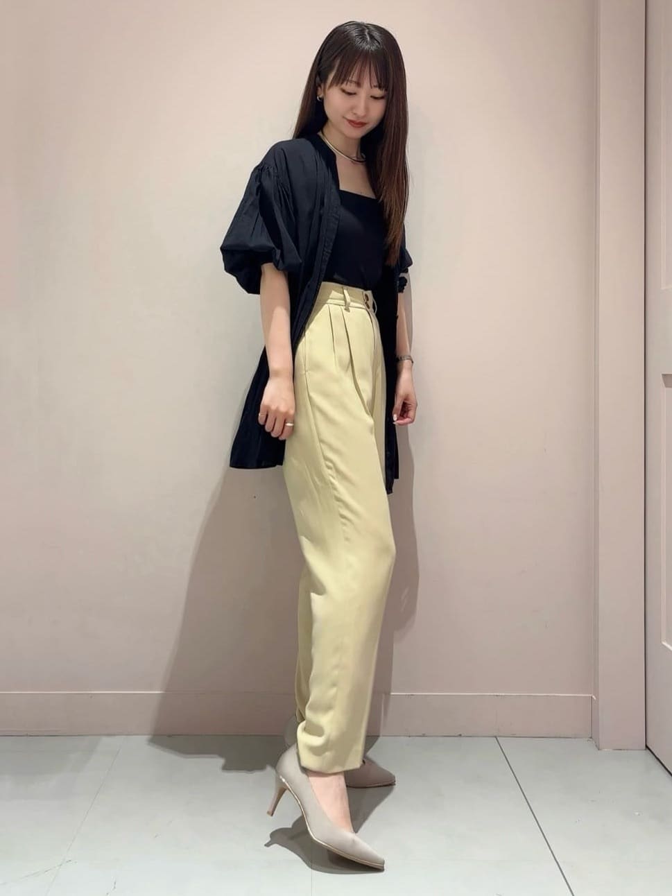 RINAさんの「ESPERANZA｜12時間パンプスNeo「約7.5cmヒール」」を使ったコーディネート