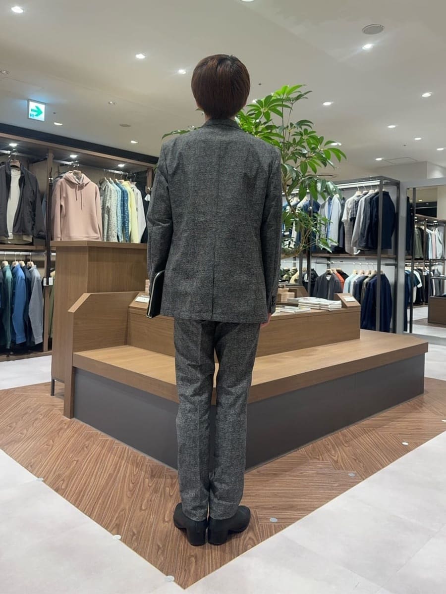ゆうさんの「TAKEO KIKUCHI｜【抗菌防臭】COOL DOTS（R）ドビープリント ジャケット」を使ったコーディネート