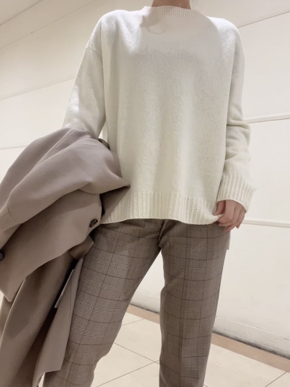watanabeさんの「UNTITLED｜【日本製／2WAY衿】スタンドカラー ロングコート」を使ったコーディネート