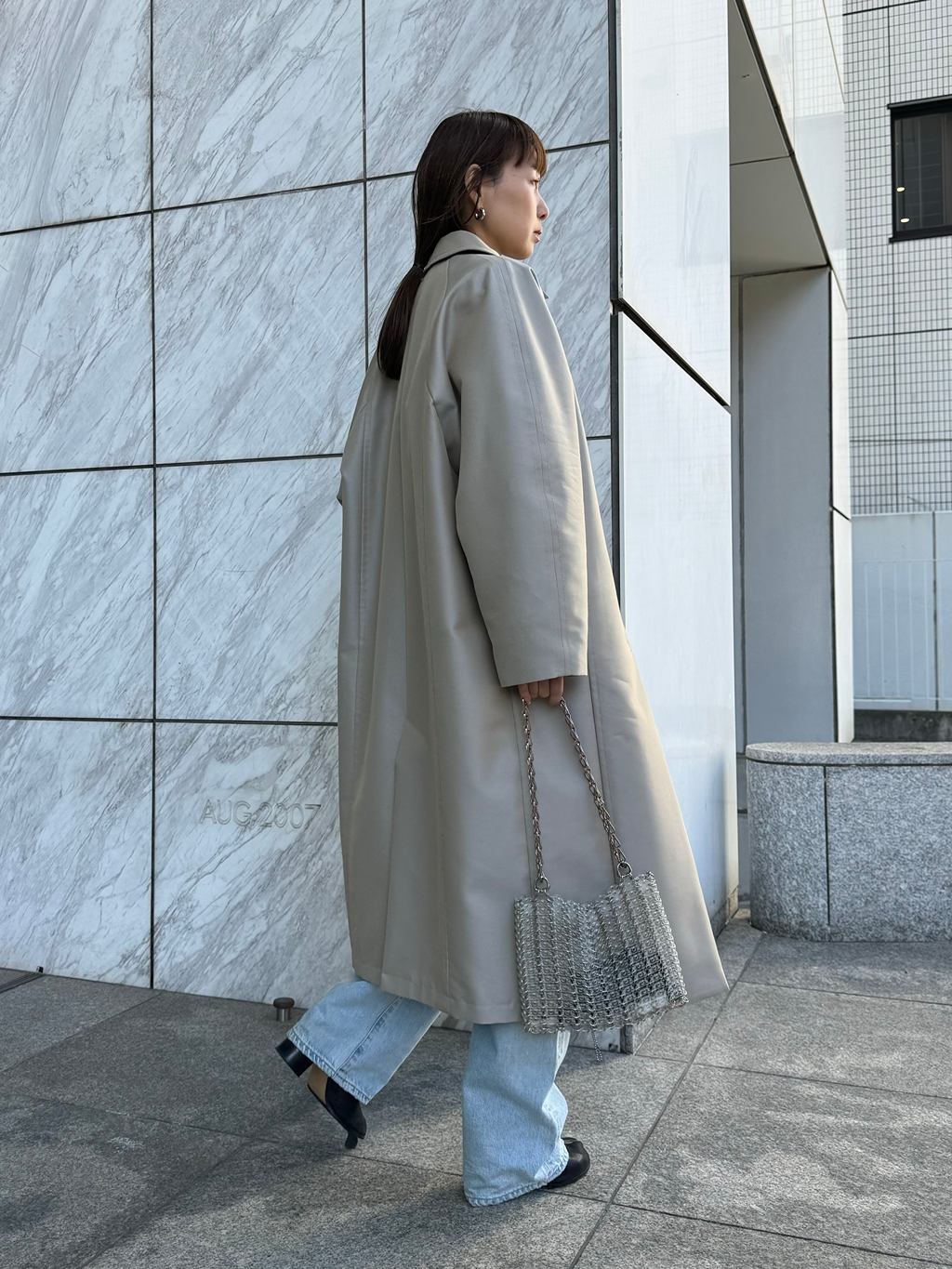 designer yukaさんの「CODE A｜balmacaan coat」を使ったコーディネート