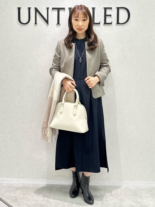 Miwaさんの「UNTITLED｜【日本製／2WAY衿】スタンドカラー ロングコート」を使ったコーディネート