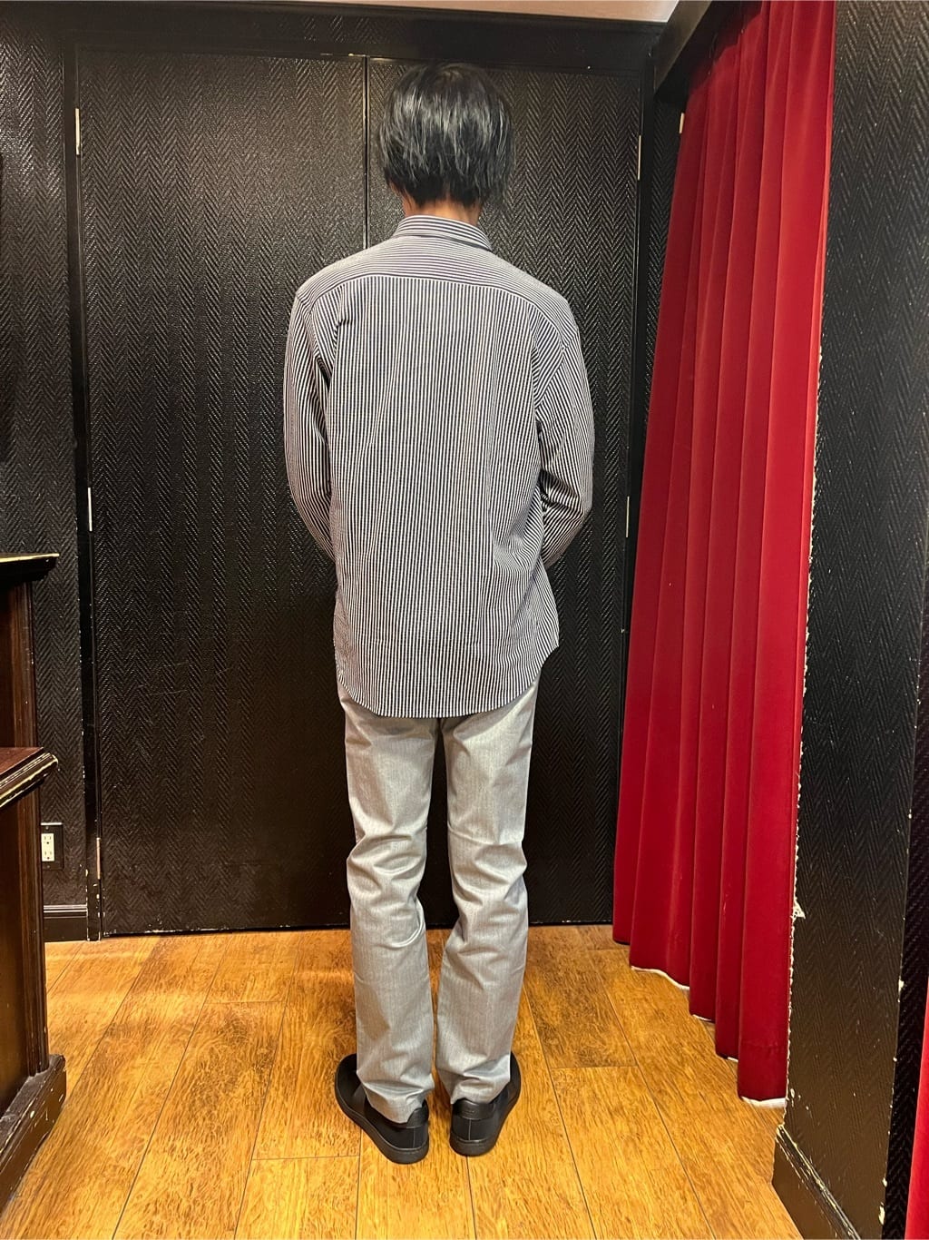  matsuさんの「TAKEO KIKUCHI｜【抗菌防臭/シーズンレス】シアサッカー ジャージシャツ」を使ったコーディネート