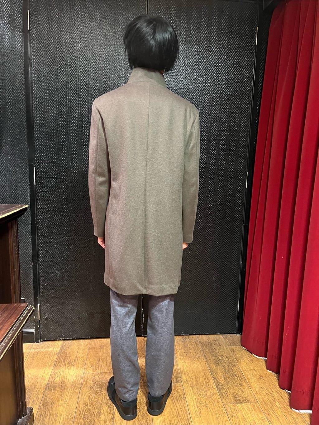  matsuさんの「TAKEO KIKUCHI｜【ウールカシミヤブレンド】ビーバー調 スタンドカラー コート」を使ったコーディネート