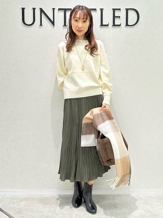 Miwaさんの「UNTITLED｜【日本製／2WAY衿】スタンドカラー ロングコート」を使ったコーディネート
