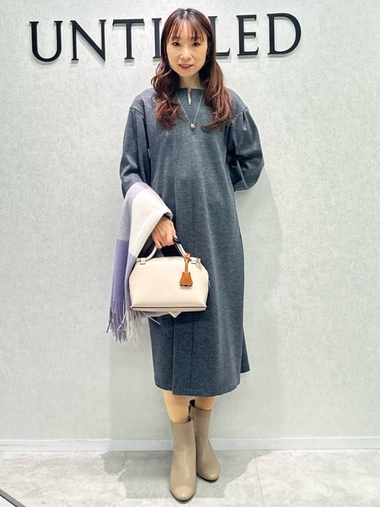 Miwaさんの「UNTITLED｜【日本製／2WAY衿】スタンドカラー ロングコート」を使ったコーディネート