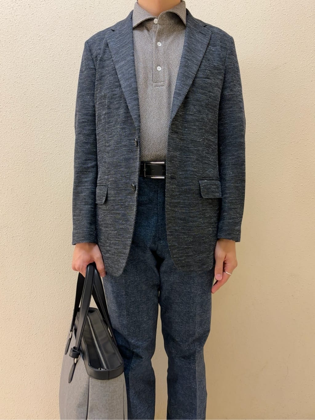 及川さんの「TAKEO KIKUCHI｜【尾州織】リネンブレンド メッシュ ジャケット」を使ったコーディネート