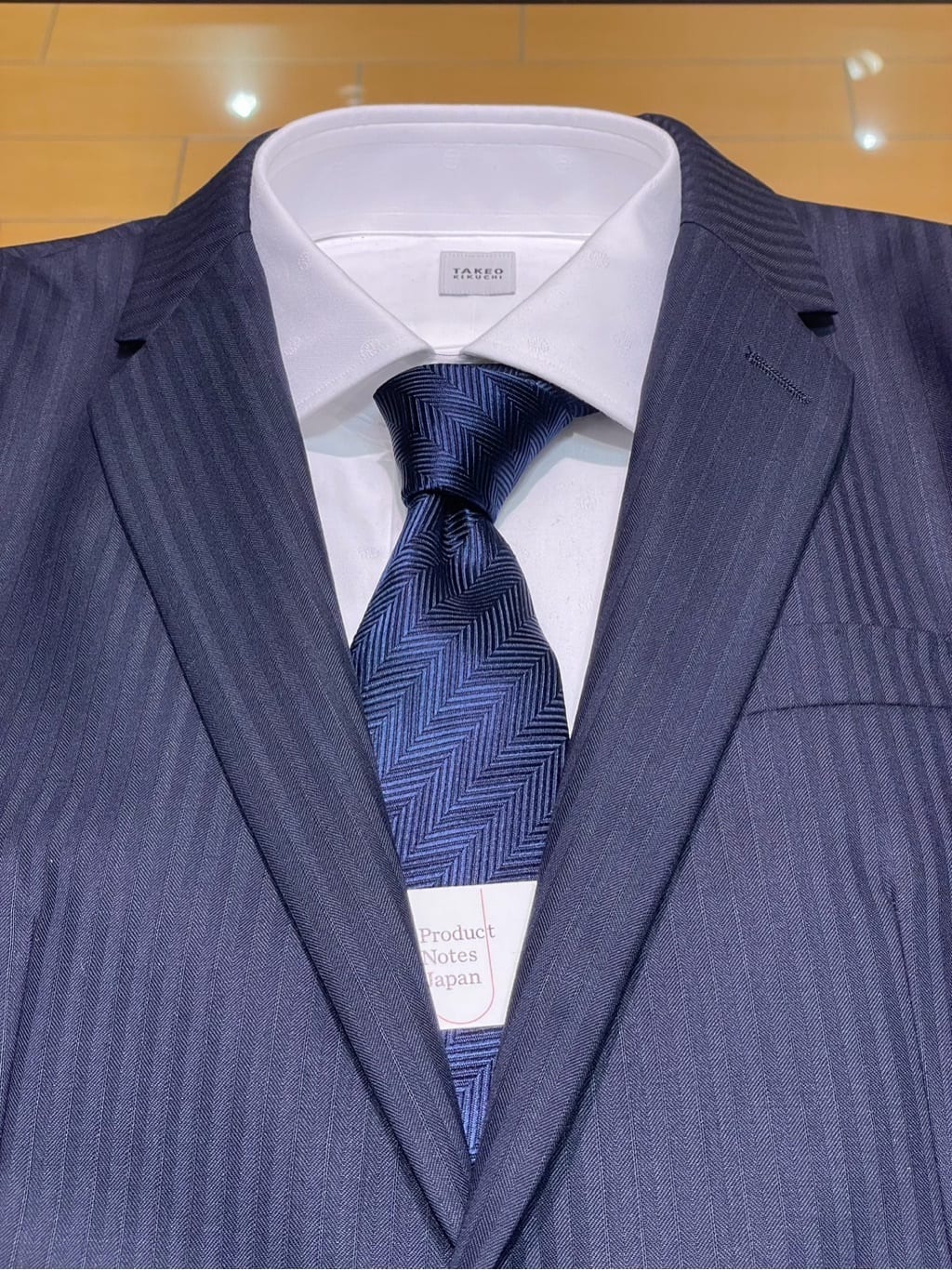ヒナさんの「TAKEO KIKUCHI｜【Made in JAPAN】矢絣（やがすり）シルクネクタイ」を使ったコーディネート