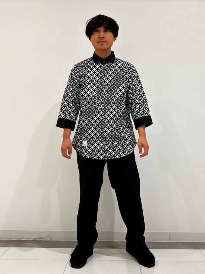 MATSUBARAさんの「DRESSTERIOR｜◆オーバーラップサークル スリークオーターシャツ」を使ったコーディネート