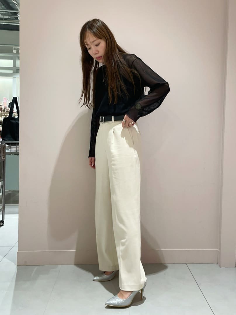 maiさんの「ESPERANZA｜【12時間パンプス】約8.5?／ラメ素材　歩きやすくて疲れにくい」を使ったコーディネート