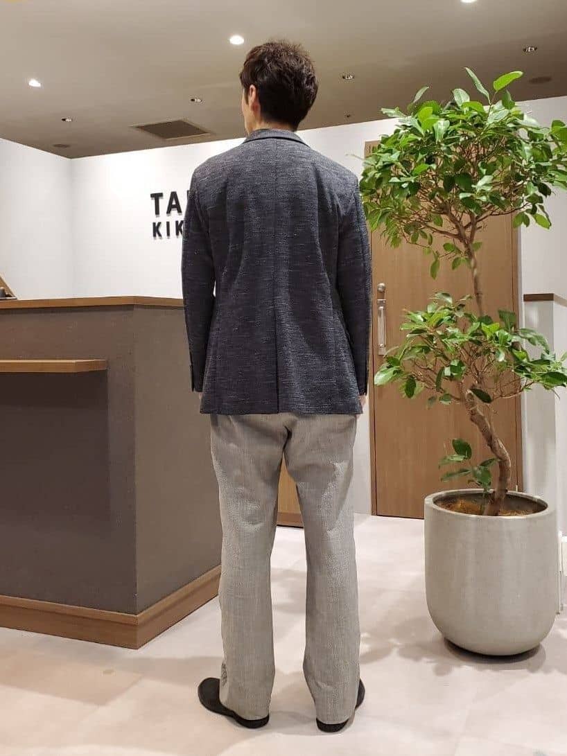 ishidaさんの「TAKEO KIKUCHI｜【尾州織】リネンブレンド メッシュ ジャケット」を使ったコーディネート