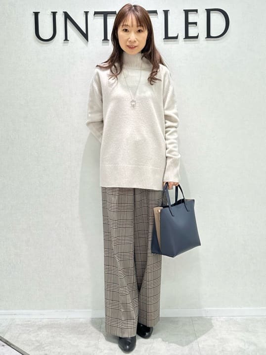 Miwaさんの「UNTITLED｜【日本製／2WAY衿】スタンドカラー ロングコート」を使ったコーディネート