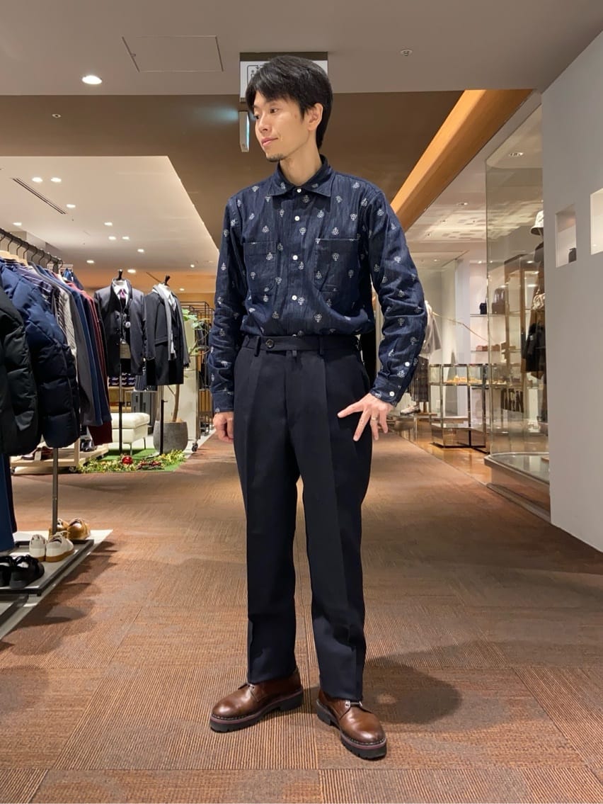 わいずみさんの「TAKEO KIKUCHI｜40ct&525 厚底プレーントゥシューズ」を使ったコーディネート
