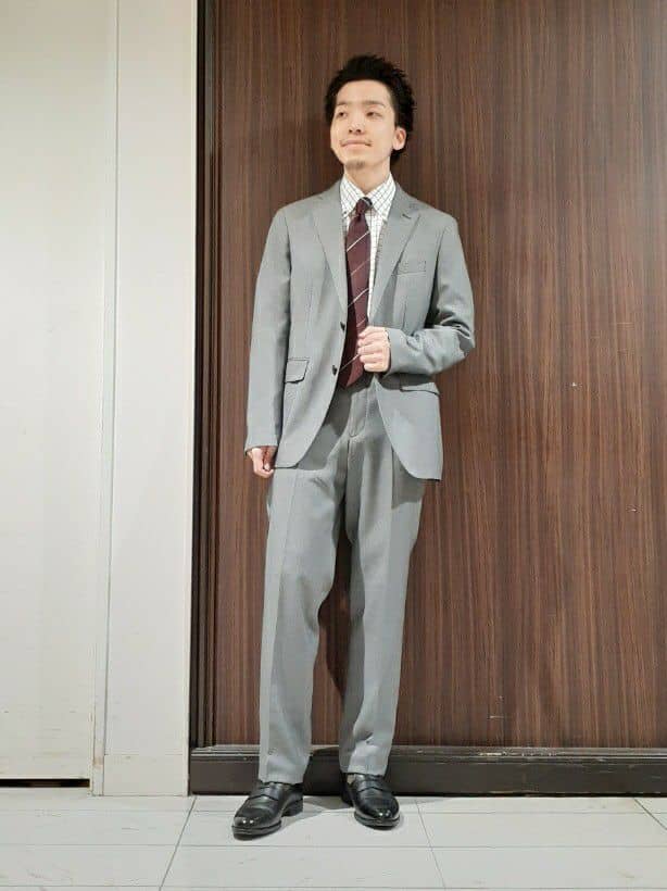Maedaさんの「TAKEO KIKUCHI｜【Made in JAPAN】番千鳥ウィンドペン柄 ネクタイ」を使ったコーディネート