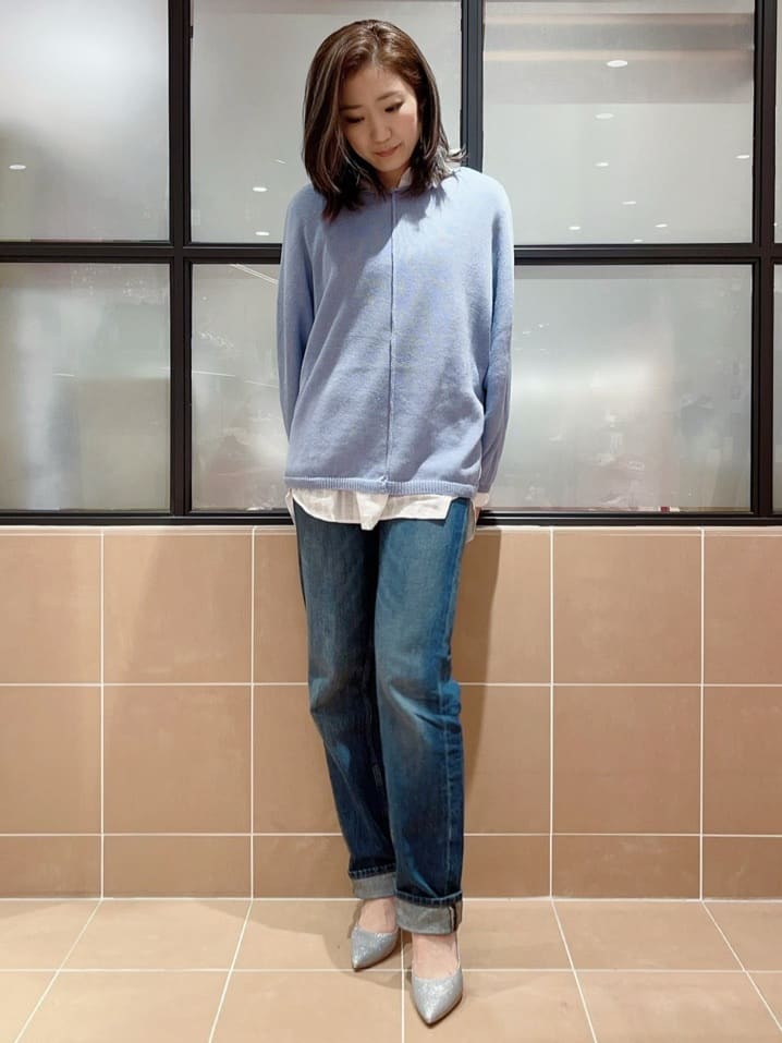 kaoriさんの「ESPERANZA｜【12時間パンプス】約8.5?／ラメ素材　歩きやすくて疲れにくい」を使ったコーディネート