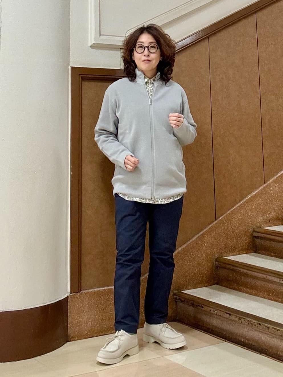 のぐみさんの「TAKEO KIKUCHI｜【全7サイズ&times;8色展開！】トップマルチヘリンボン パンツ」を使ったコーディネート
