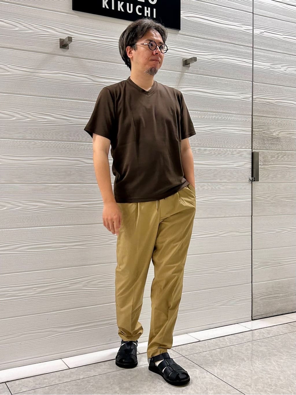 すーさんの「TAKEO KIKUCHI｜【尾州織】リネンブレンド メッシュ ジャケット」を使ったコーディネート