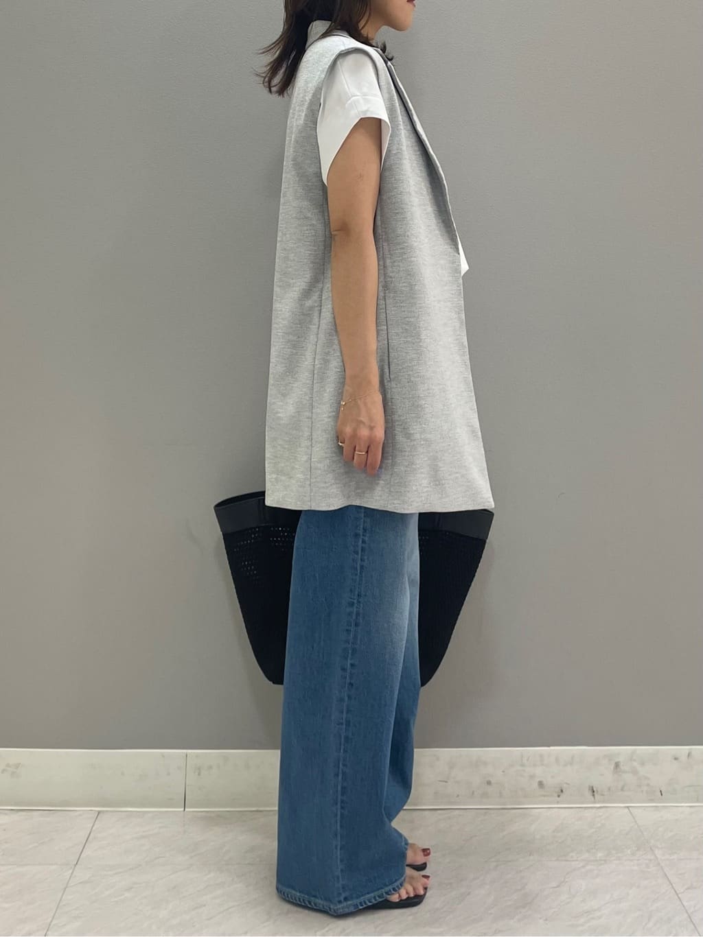riiさんの「INDIVI｜◆【日本製/通勤】ベーシックマニッシュスーツベルト」を使ったコーディネート