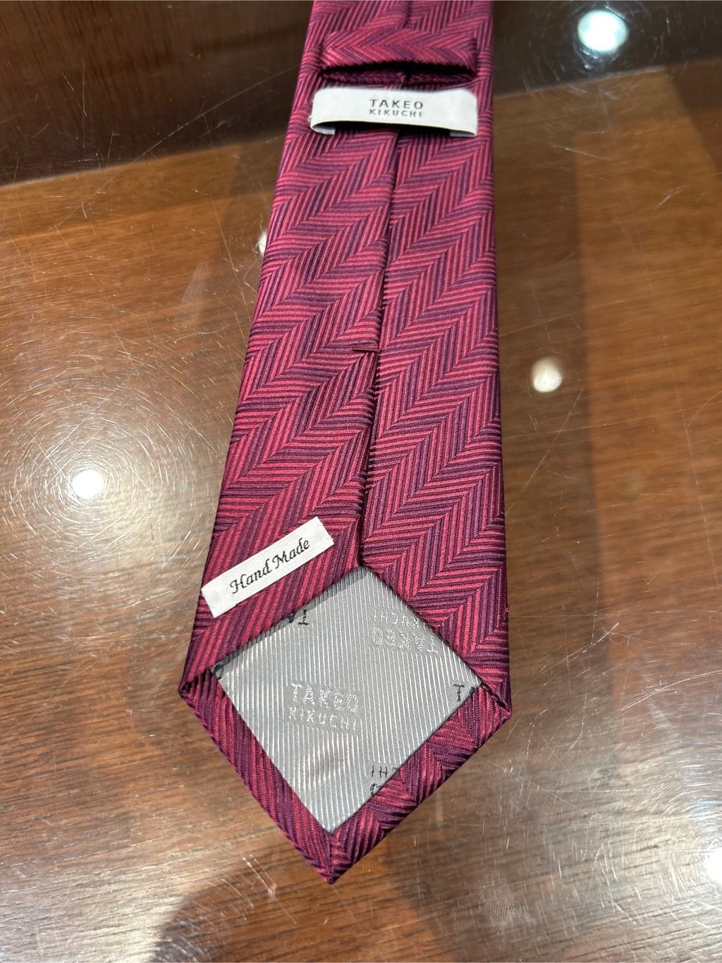 coheyさんの「TAKEO KIKUCHI｜【Made in JAPAN】矢絣（やがすり）シルクネクタイ」を使ったコーディネート