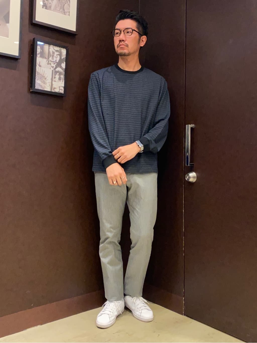 shuheiさんの「TAKEO KIKUCHI｜【全7サイズ&times;8色展開！】トップマルチヘリンボン パンツ」を使ったコーディネート