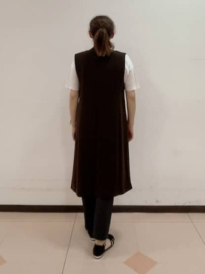 SAOさんの「INDIVI｜【パンツ人気1位／褒められパンツ／洗える】ウエストゴムタックテーパードパンツ」を使ったコーディネート