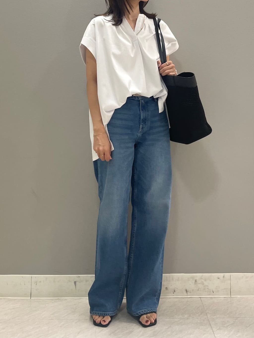 riiさんの「INDIVI｜◆【日本製/通勤】ベーシックマニッシュスーツベルト」を使ったコーディネート