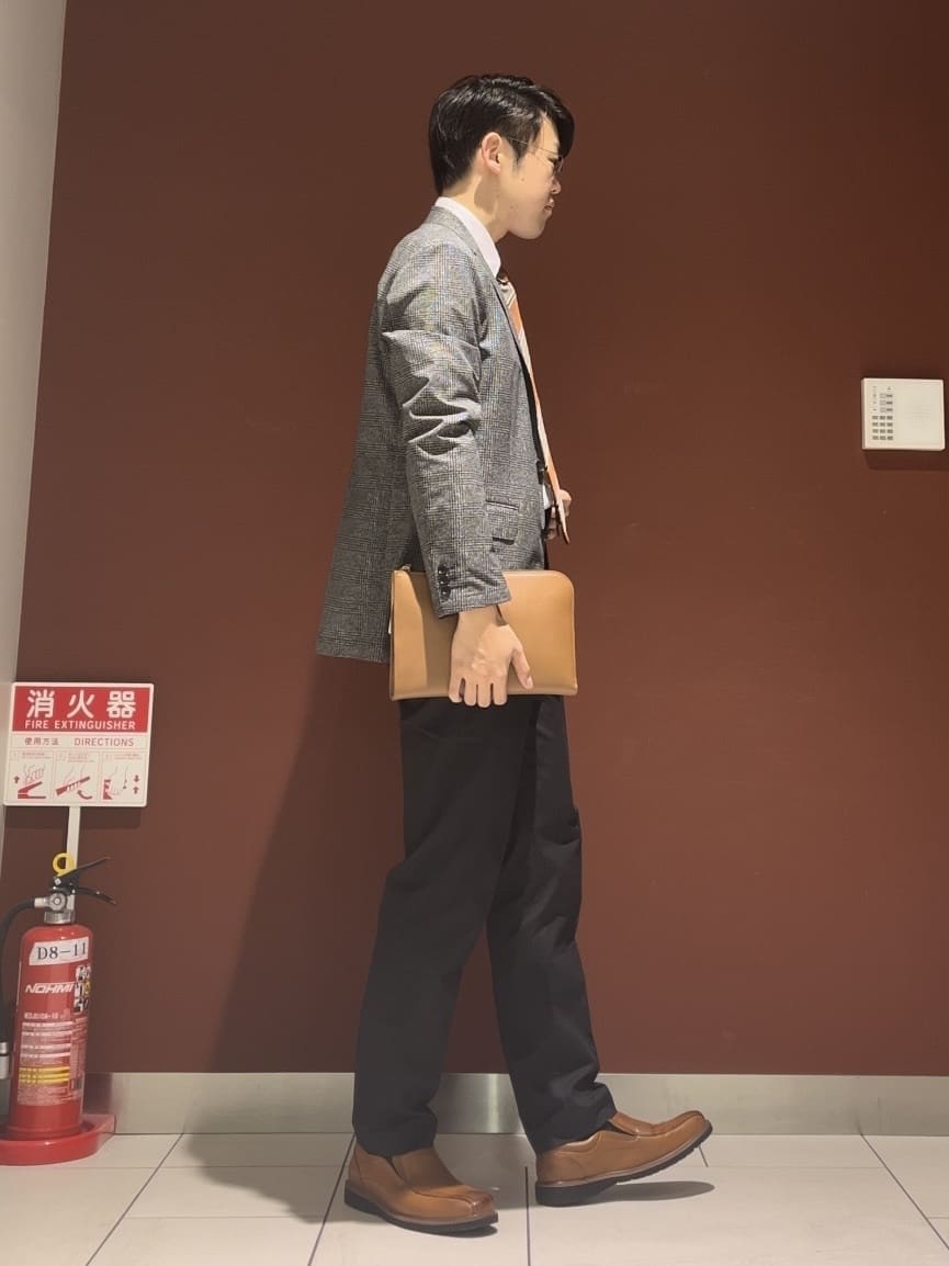 ジュンさんの「TAKEO KIKUCHI｜【Made in JAPAN】市松紋 ドレスシャツ」を使ったコーディネート